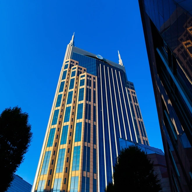 Nashville Tennessee AT&T Building Batman Building skyline